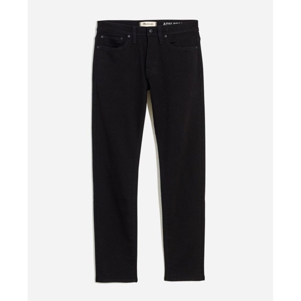 Madewell NWT Men's Athletic Slim Jeans Cool max Denim Black 31x30 - Picture 6 of 11